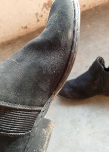 Black Suede Ankle Boots