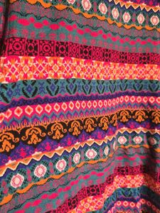 Boho Print Long Sleeve Dress