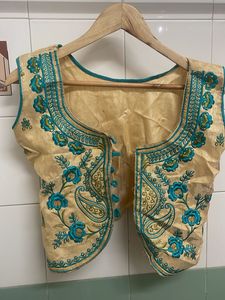 Embroidered Ethnic Sleeveless Blouse
