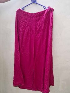 Fuchsia Wide Leg Palazzo Pants