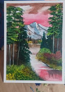 Mountain Lake Painting