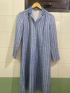 Vintage Blue Plaid Nightgown