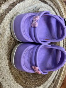 Cute Purple Clogs with Charms