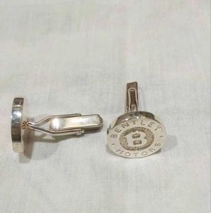 SILVER Bentley Motor Cap 'B' Original Cufflink