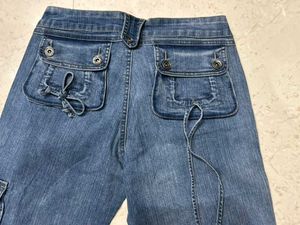 Vintage Bootcut Cargo Jeans