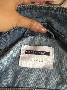 Classic Blue Denim Jacket ( little button defect)