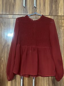 Mehroon Colour Top