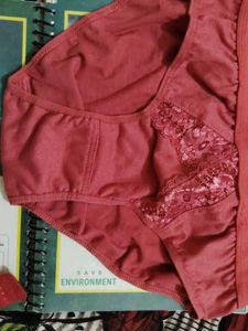 Red Bra and Panty Set