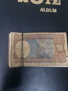 Rare 2 Rupee Indian Banknote