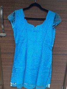 Blue Embroidered Kurta Set