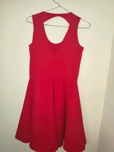 red mini dress