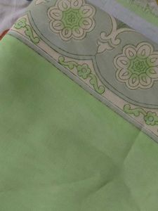 Light Green Floral Saree