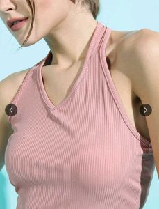 Women's Pink Ribbed Halter Neck Crop Top