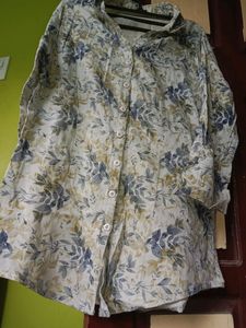 Floral Print Button-Down Shirt