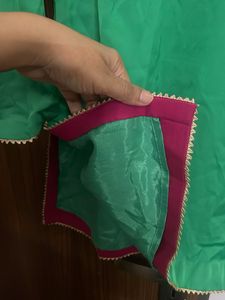 Elegant Green Kurta with pharsi salwar