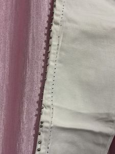 Zara Stylish White Studded Jeans