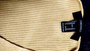Bright Yellow V-Neck Ribbed Sweater