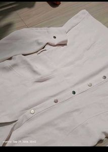 Chic White Button-Down Mini Dress