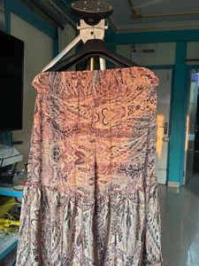 Boho Paisley Tiered Maxi Skirt