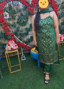 Anouk Brand Sleeveless Mehendi Outfit