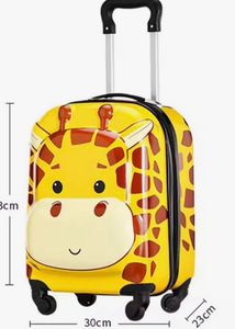 Cute Giraffe Kids Rolling Suitcase