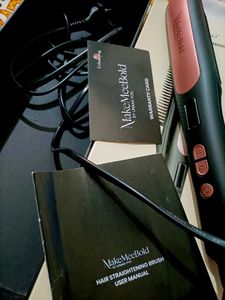 New MakeMeBold Hair Straightening Brush