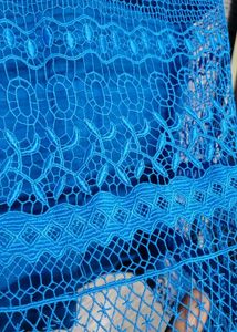 Blue Lace Sleeveless Top