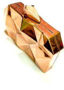 Metalic Clutches. Rose Gold Colour