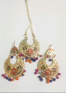 Earrings and Tikka Set