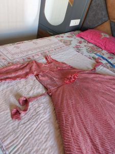 Beautiful Coral Ethnic Gown