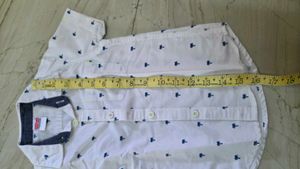 kids Palm Print Short Sleeve Shirt