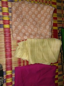 Assorted  blouse Fabric Pieces(17)
