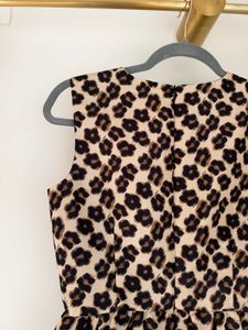 Red Valentino Leopard Print Sleeveless Dress