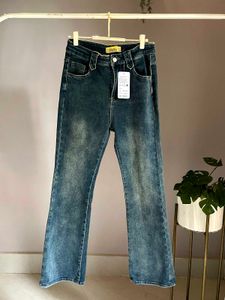 vintage washed flared denim