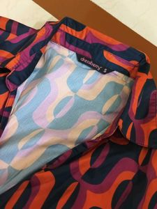 Retro Print Wrap Dress/nerver worn.