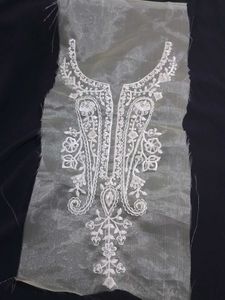 Embroidered Neckline Applique