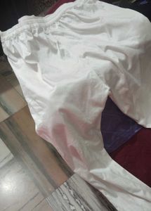 Comfortable White model styl Trousers