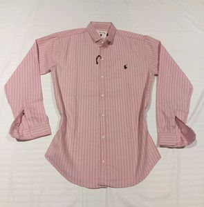Pink Striped Button-Down Shirt