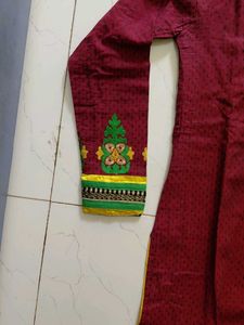 Maroon kurta set