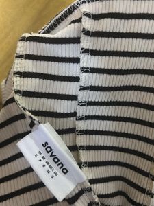 Striped Halter Top with Lace Trim