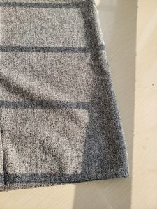 Grey Straight Fit Trouser For Women