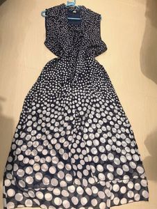 Polka Dot Chiffon Dress