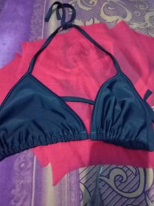 Navy Blue Bikini Top