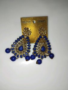 Beautiful Blue Ethnic Earrings