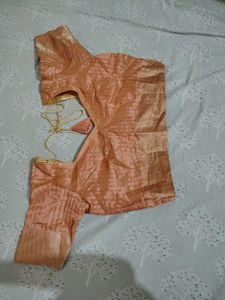 Elegant Peach Saree combo with jumpsuit