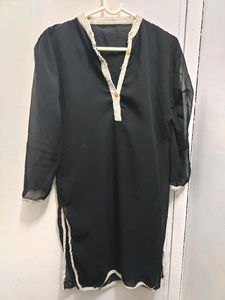 Black Georgette Kurti