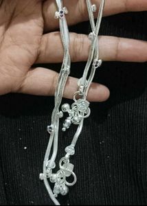 Pure silver  Kailash A1 Anklets with bill