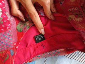 Patchwork Print Indo western Set