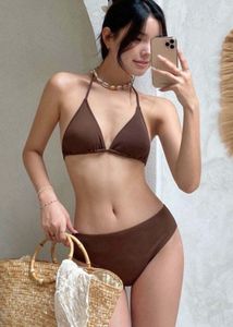Chocolate Brown Triangle Bikini