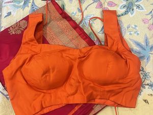 100% Pure silk saree from Nalli & Stitched Blouse